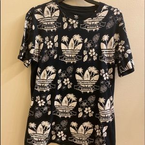 Adidas Black and White Shirt